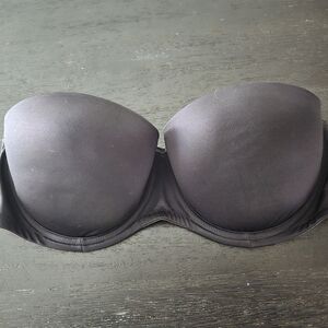 Victoria's Secret black strapless bra